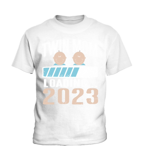 Womens Twin Mama Twin Mom to Be Pregnancy Kids T-Shirt