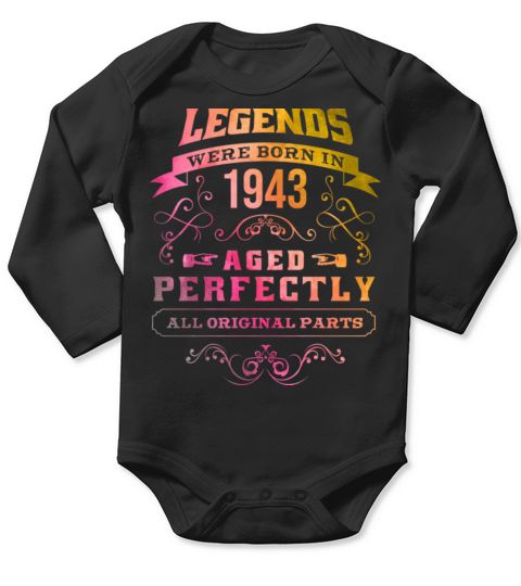 1943 Birthday Long Sleeve Baby One-Piece