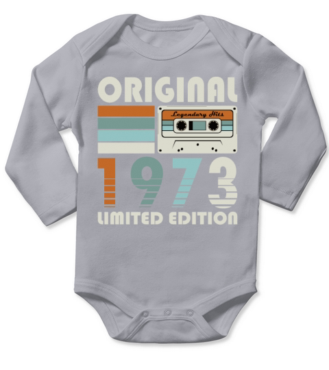 50th birthday vintage 1973 original 1973 Long Sleeve Baby One-Piece