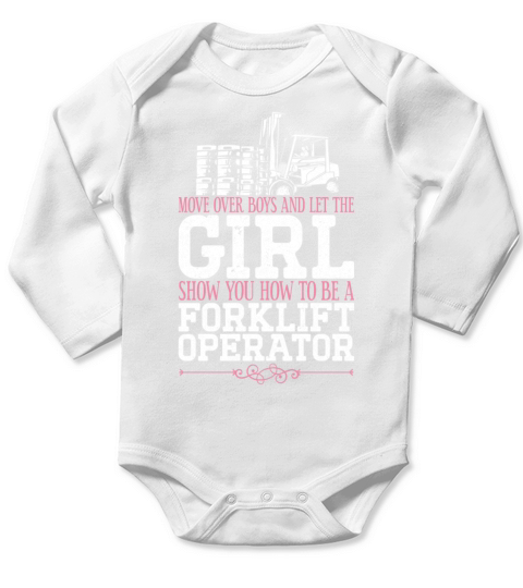 Certified Forklift Truck Operator Long Sleeve Baby One-Piece
