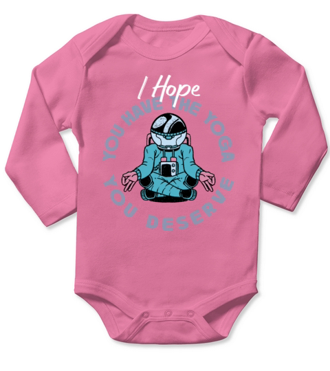 Have The Yoga You Deserve Cool Vintage Astronauts Long Sleeve Baby One-Piece