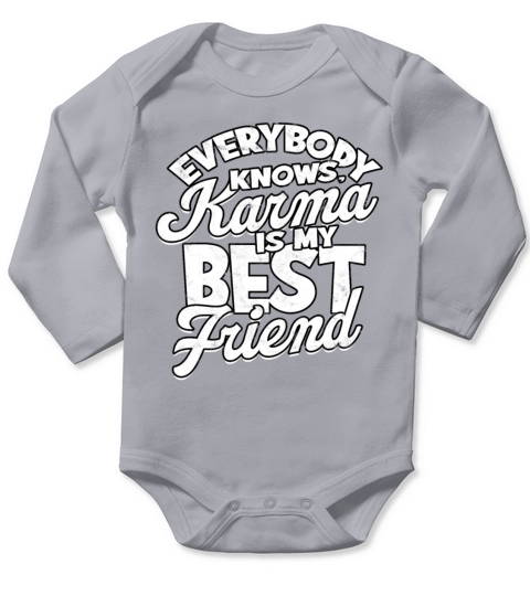 Karma Deadline Yoga Karma Buda spiritual Long Sleeve Baby One-Piece