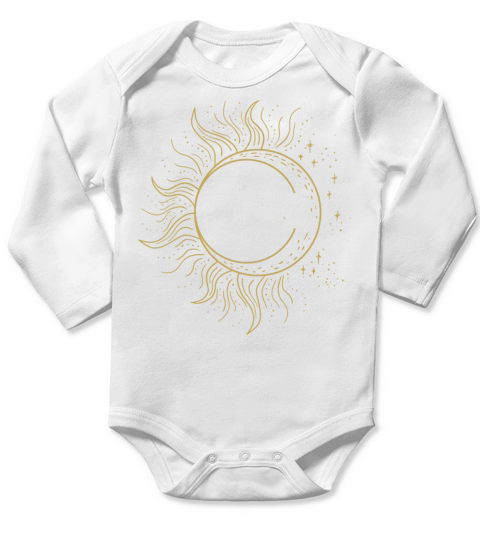 Live By The Sun Love By The Moon Cute Art Quote Ar Long Sleeve Baby One-Piece