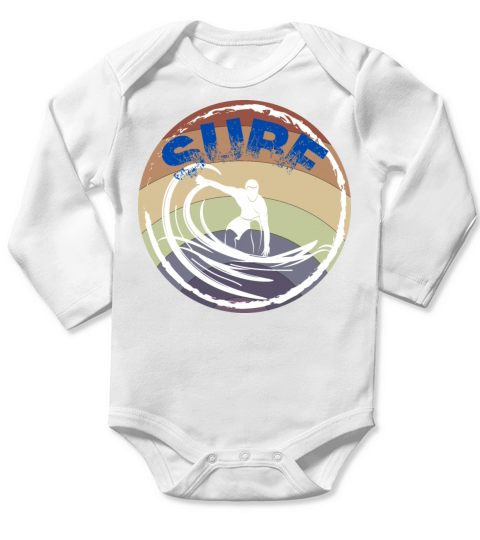 SURF Long Sleeve Baby One-Piece