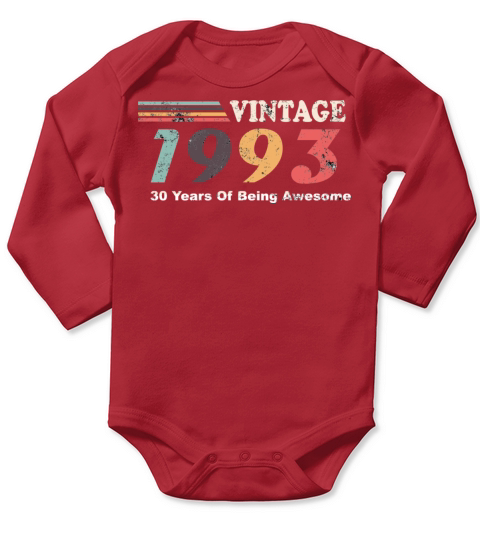 Vintage 1993 Long Sleeve Baby One-Piece