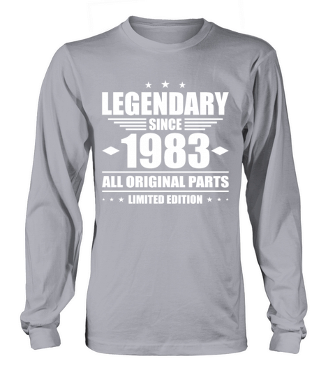 40th birthday vintage 1983 legendary since 1983 Long sleeved Unisex