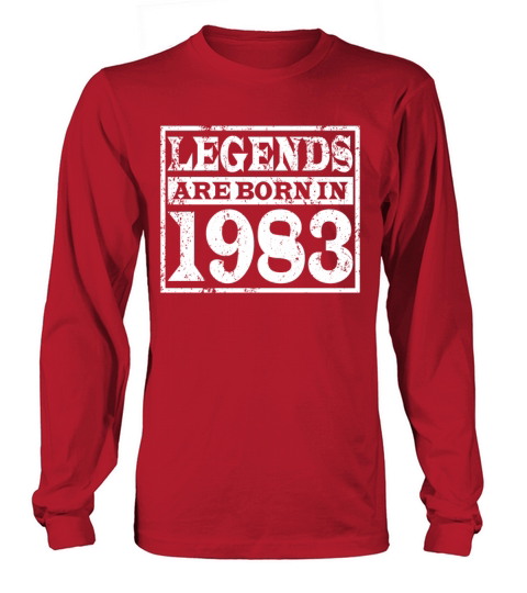 40th birthday vintage 1983 legends born in 1983 Long sleeved Unisex