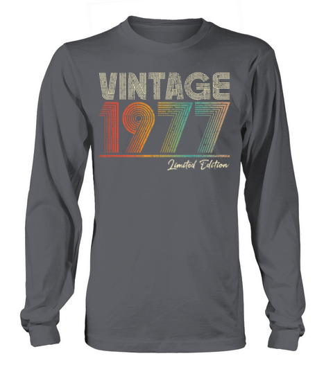 46 Years Old Vintage 1977 46th Birthday Gifts Long sleeved Unisex