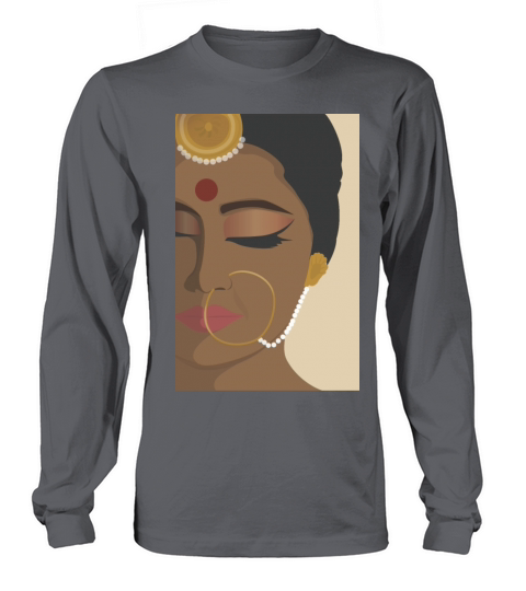 Desi South Asian Indian Female Artwork Print Long sleeved Unisex