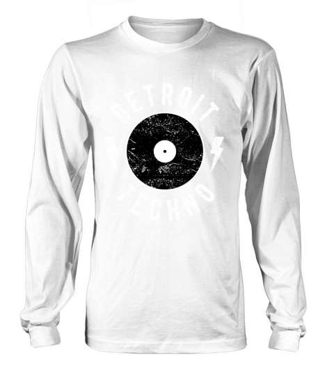Detroit Techno Classic Shirt Vinyl EDM Electronic Long sleeved Unisex
