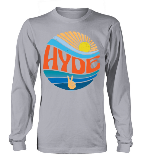 Hyde Shirt Vintage Sunset Hyde Groovy Tie Dye Long sleeved Unisex