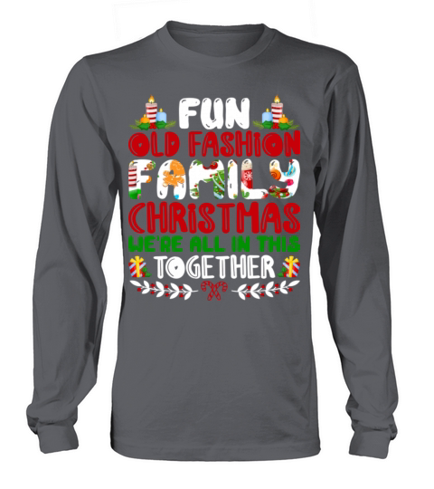 Old Fashion Family Christmas Ugly Sweater Long sleeved Unisex