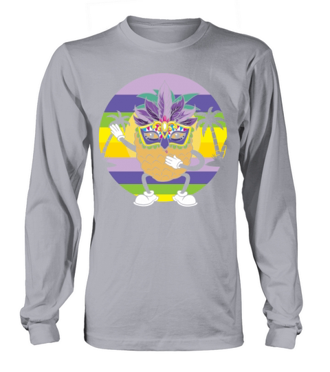 Pineapple Mardi Gras New Orleans Louisiana Long sleeved Unisex