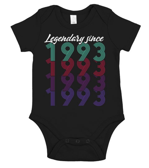 30th birthday vintage 1993 legendary since 1993 Short Sleeve Baby One-Piece
