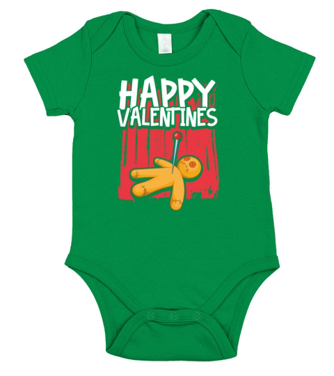 Anti Valentines Day Lover Single Voodoo Doll Magic Short Sleeve Baby One-Piece