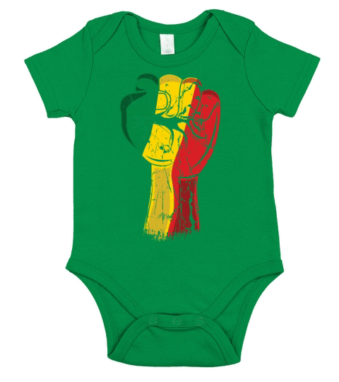 Black Fist Movement Pride Black History Month Short Sleeve Baby One-Piece