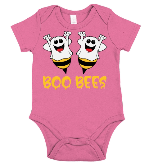 Boo Bees Short Sleeve Baby One-Piece