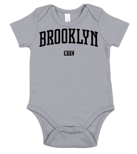 Brooklyn New York City Vintage Short Sleeve Baby One-Piece