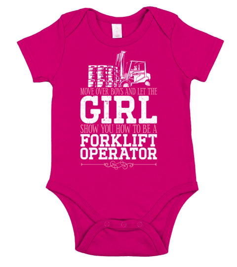 Certified Forklift Truck Operator Short Sleeve Baby One-Piece