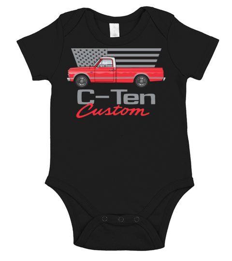 custom Red Short Sleeve Baby One-Piece