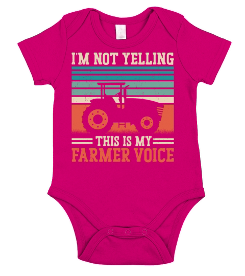 Farming Farmer Vintage Tractor Short Sleeve Baby One-Piece