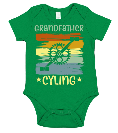 Grandfather Cycling Short Sleeve Baby One-Piece