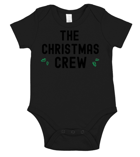 Grunge The Christmas Crew Party Matching Pajama Short Sleeve Baby One-Piece