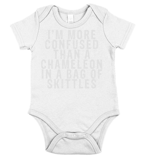 I m More Confused Than A Chameleon Short Sleeve Baby One-Piece
