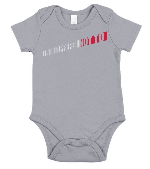 I prefer not to Short Sleeve Baby One-Piece