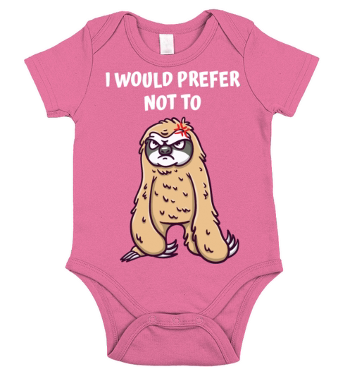 I Would Prefer Not To Couples Sarcastic Lovers Sar Short Sleeve Baby One-Piece