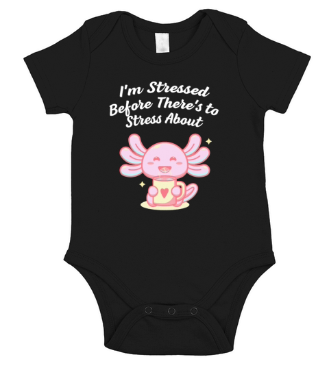 Im Stressed Before Stress Introvert Nerd Antisocia Short Sleeve Baby One-Piece