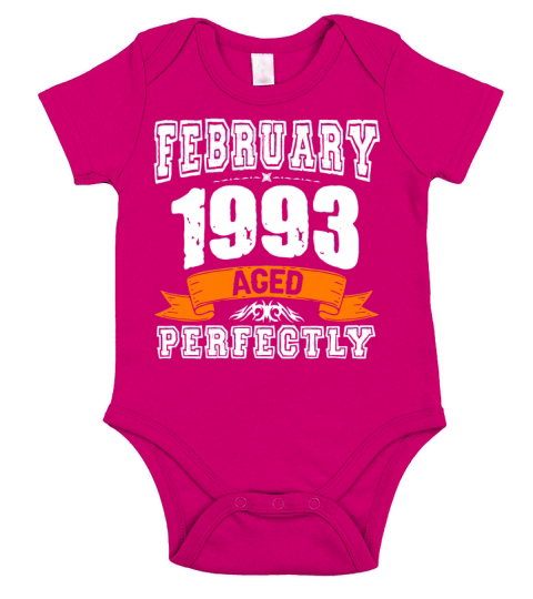 January 1993 Vintage Birthday Present Short Sleeve Baby One-Piece