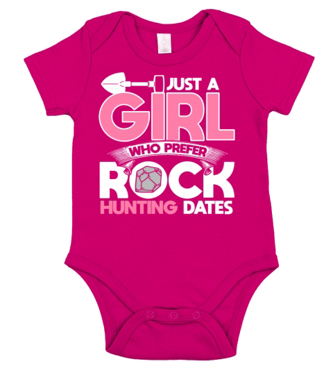 Just A Girl Who Prefer Rock Hunting Dates Short Sleeve Baby One-Piece
