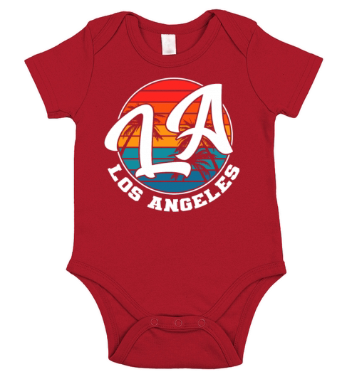 Los Angeles LA California Gift Short Sleeve Baby One-Piece