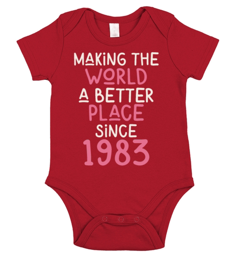 Making the World a better place since 1983 Short Sleeve Baby One-Piece