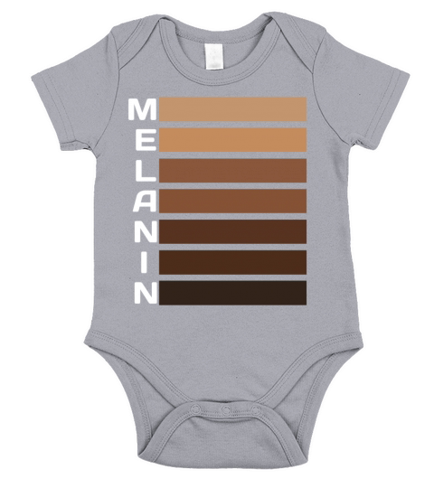 Melanin Black Colors Pride Black History Short Sleeve Baby One-Piece