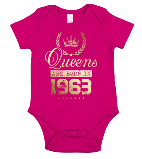 Queens born in 1963 Short Sleeve Baby One-Piece