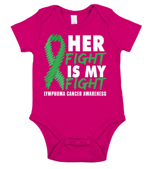 September Green Ribbon Lymphoma Cancer Awareness Short Sleeve Baby One-Piece