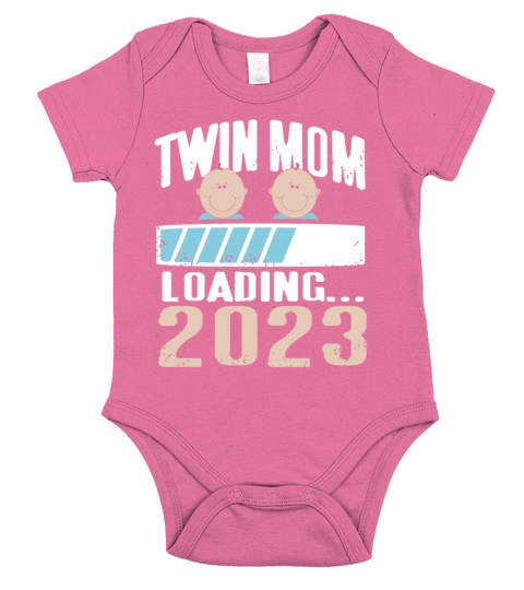 Womens Twin Mama Twin Mom to Be Pregnancy Short Sleeve Baby One-Piece