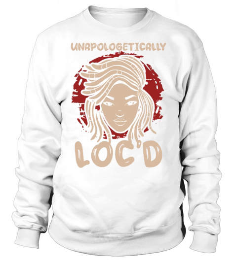Locd Up Afro Hair Black American African Girl Sweatshirt Unisex