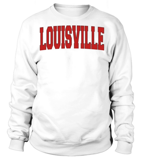 Louisville Ky Kentucky Varsity Style Usa Vintage S Sweatshirt Unisex