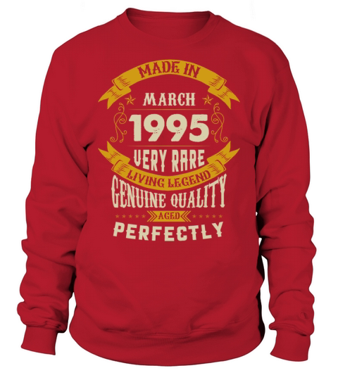 March 1995 Vintage Birthday Present Sweatshirt Unisex
