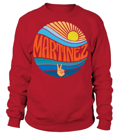Martinez Shirt Vintage Sunset Martinez Groovy Tie Sweatshirt Unisex
