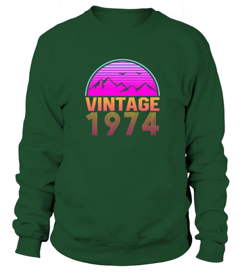 Retrowave Vintage 1974 Birthday Gift Idea Sweatshirt Unisex