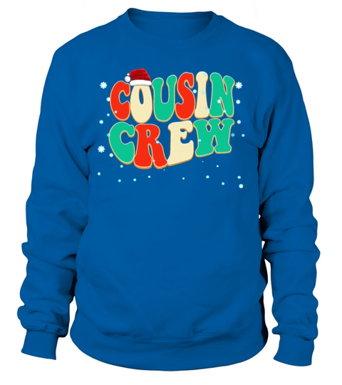 Simple Vintage Classic Christmas Cousin Crew Sweatshirt Unisex