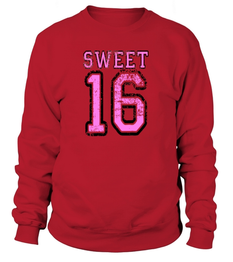 Sweet 16 In Pink - 16th Birthday Gift Girl Bday Sweatshirt Unisex