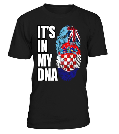 Fijian And Croatian Mix Heritage DNA Flag T-Shirt Unisex
