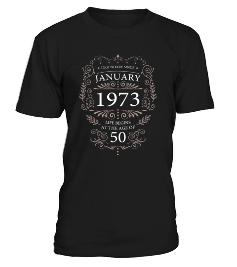 January 1973 Birthday Vintage 50th Birthday T-Shirt Unisex