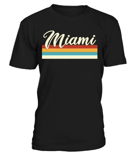 Miami - Florida - Retro - Vintage - United States T-Shirt Unisex