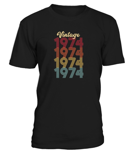 Vintage 1974 Made In 1974 48th Birthday Gift T-Shirt Unisex